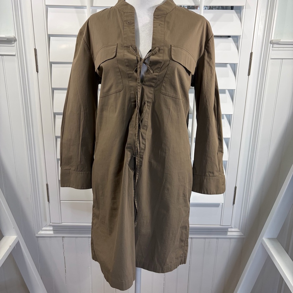 Theory Jullitah Women's Light Poplin Shirt Mini Dress - Picture 5 of 11